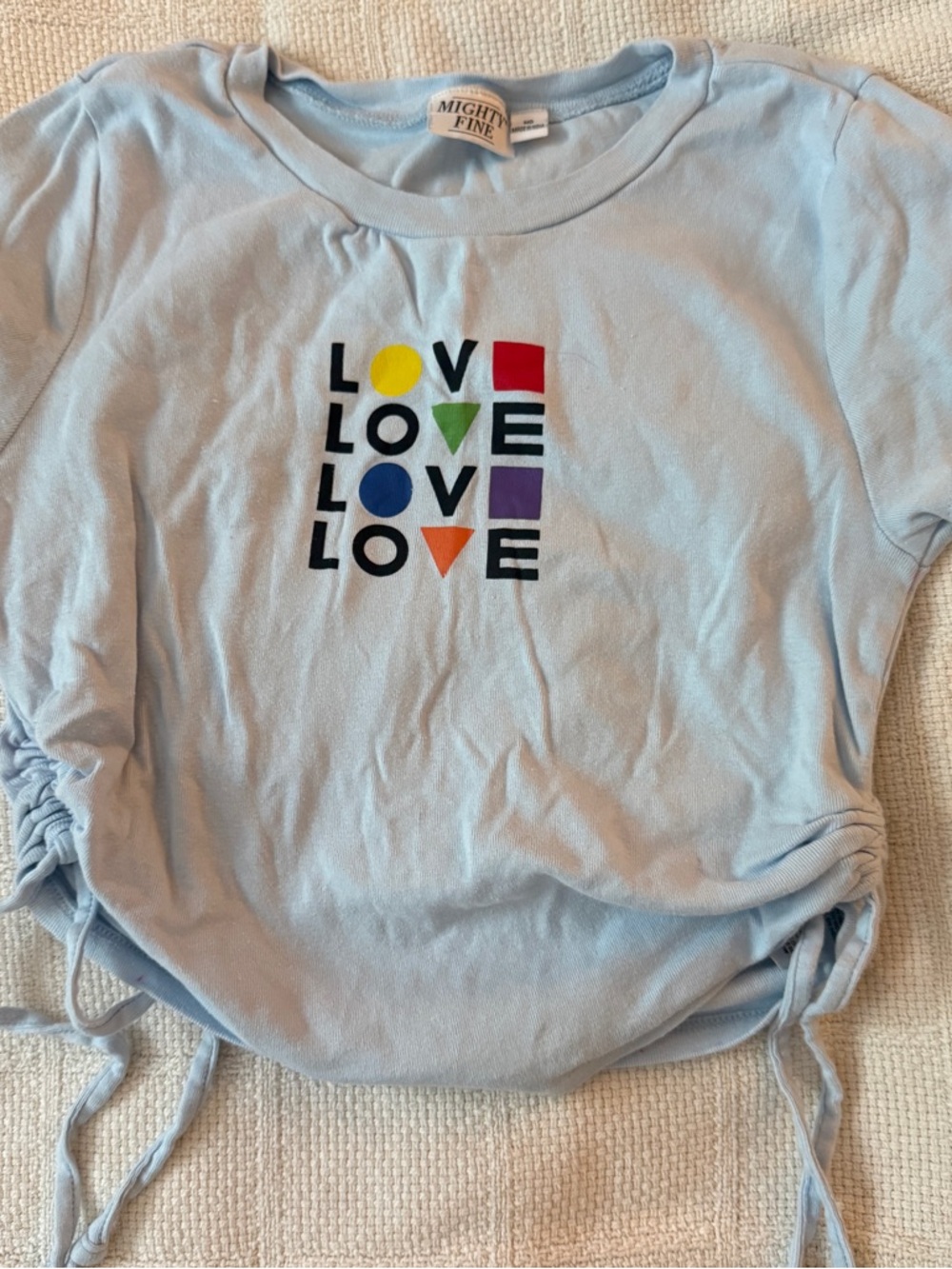 Mighty Fine Light Blue Pride Graphic Tee